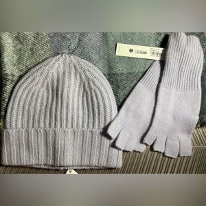 Cashmere Hat and Gloves. Matching Scarf is acrylic.
